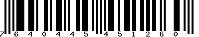EAN-13 : 7640445451260 EAN-13 : 7640445451260