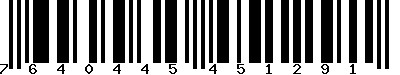 EAN-13 : 7640445451291