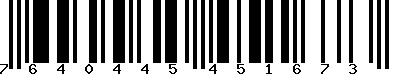 EAN-13 : 7640445451673