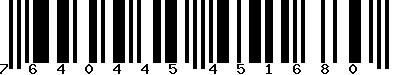 EAN-13 : 7640445451680
