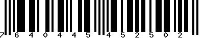 EAN-13 : 7640445452502