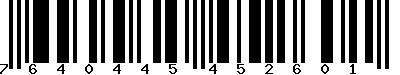 EAN-13 : 7640445452601