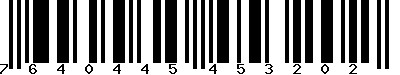 EAN-13 : 7640445453202