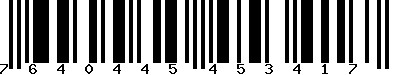 EAN-13 : 7640445453417