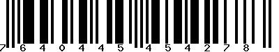 EAN-13 : 7640445454278