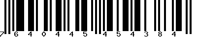 EAN-13 : 7640445454384