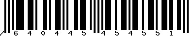 EAN-13 : 7640445454551