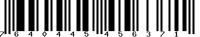 EAN-13 : 7640445456371