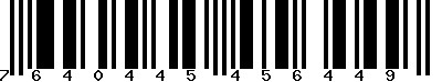 EAN-13 : 7640445456449