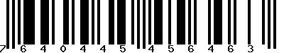 EAN-13 : 7640445456463
