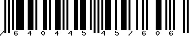 EAN-13 : 7640445457606