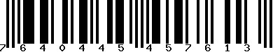 EAN-13 : 7640445457613