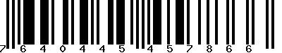 EAN-13 : 7640445457866