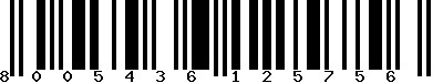 EAN-13 : 8005436125756