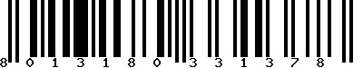 EAN-13 : 8013180331378