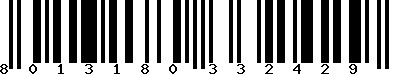 EAN-13 : 8013180332429