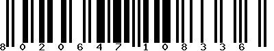 EAN-13 : 8020647108336