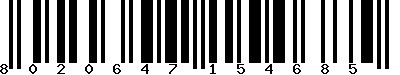 EAN-13 : 8020647154685 EAN-13 : 8020647154685