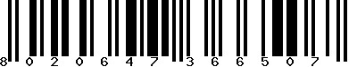 EAN-13 : 8020647366507