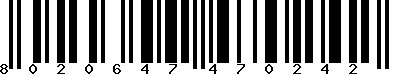 EAN-13 : 8020647470242 EAN-13 : 8020647470242