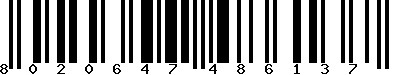EAN-13 : 8020647486137