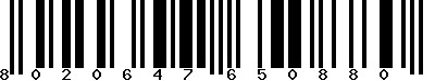 EAN-13 : 8020647650880