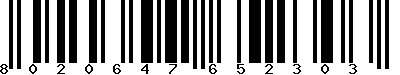 EAN-13 : 8020647652303 EAN-13 : 8020647652303