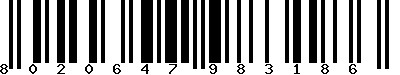 EAN-13 : 8020647983186 EAN-13 : 8020647983186