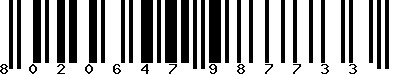 EAN-13 : 8020647987733 EAN-13 : 8020647987733