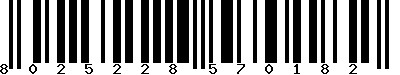 EAN-13 : 8025228570182
