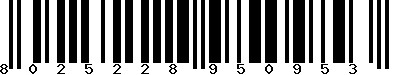 EAN-13 : 8025228950953