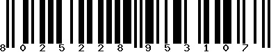 EAN-13 : 8025228953107 EAN-13 : 8025228953107