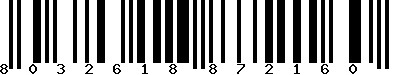 EAN-13 : 8032618872160