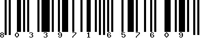 EAN-13 : 8033971657609