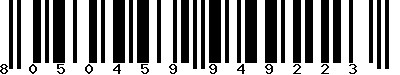 EAN-13 : 8050459949223 EAN-13 : 8050459949223