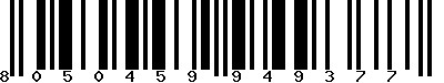 EAN-13 : 8050459949377 EAN-13 : 8050459949377