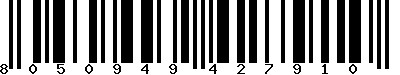 EAN-13 : 8050949427910