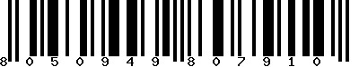 EAN-13 : 8050949807910