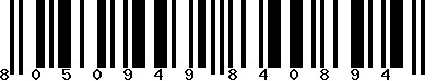 EAN-13 : 8050949840894 EAN-13 : 8050949840894
