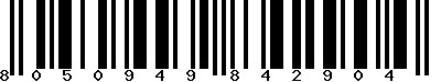 EAN-13 : 8050949842904