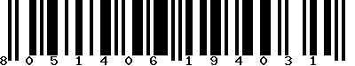 EAN-13 : 8051406194031 EAN-13 : 8051406194031