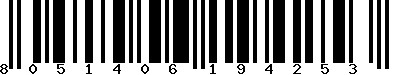 EAN-13 : 8051406194253 EAN-13 : 8051406194253