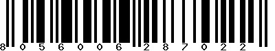 EAN-13 : 8056006287022 EAN-13 : 8056006287022