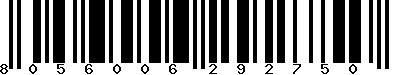 EAN-13 : 8056006292750