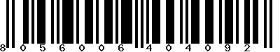 EAN-13 : 8056006404092