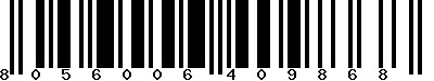 EAN-13 : 8056006409868 EAN-13 : 8056006409868