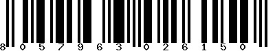 EAN-13 : 8057963026150