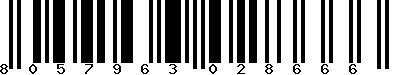 EAN-13 : 8057963028666 EAN-13 : 8057963028666