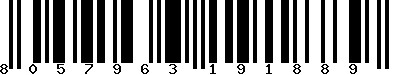 EAN-13 : 8057963191889