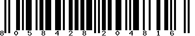 EAN-13 : 8058428204816 EAN-13 : 8058428204816